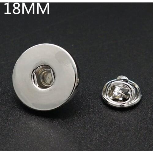 Hot sale PJ0028 Popper Jewelry trendy Snap Charm Brooch Simple deduction Fit 18mm Metal charming Snap Button wholesale
