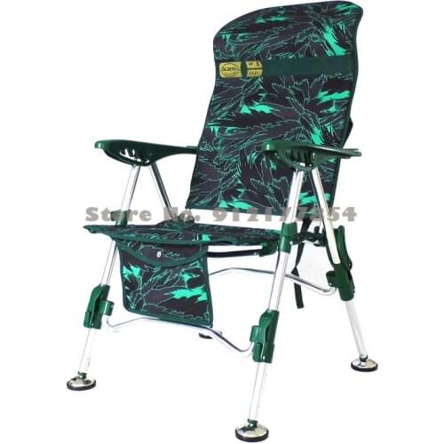 Fishing chair imported aluminum alloy ultra-light telescopic multifunctional folding fishing chair ice fishing chair raft fishin