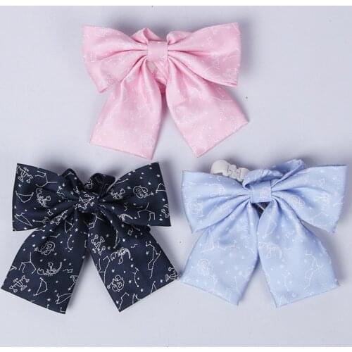 Kawaii Constellation Japanese School Uniform Girl Bow Tie 2021Women Gravata Borboleta Bowtie Cute Bowknot Cravat Neck Ties