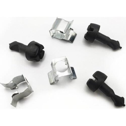 3Pcs High Quality Engine Upper Cover Plate Cover Fixing Fixed Bracket Clamp Clip Screw For Passat B5