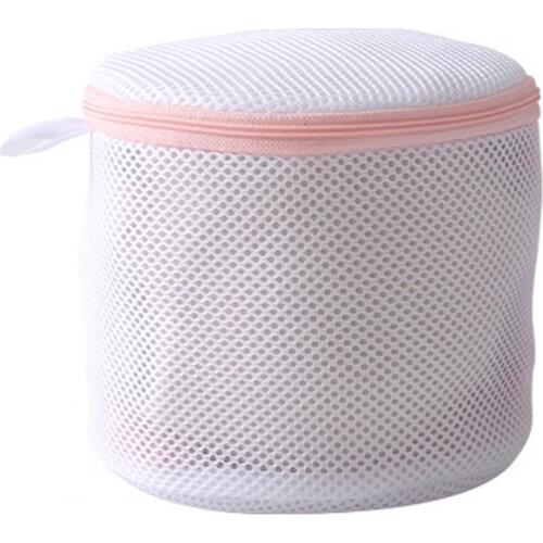Laundry Bag Dense Mesh Anti-scratch Polyester Elastic Zipper Washing Bags Not Easy Deformed Wear-resistant Strong Construction
