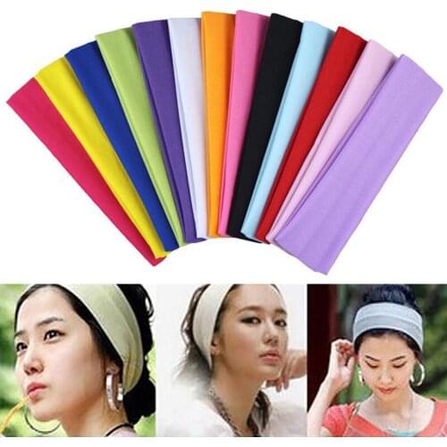 Fashion Womens Hair Accessories Multicolor Elastic Sports Headbands Yoga Fitness Unisex Running Basketball Yoga Headband