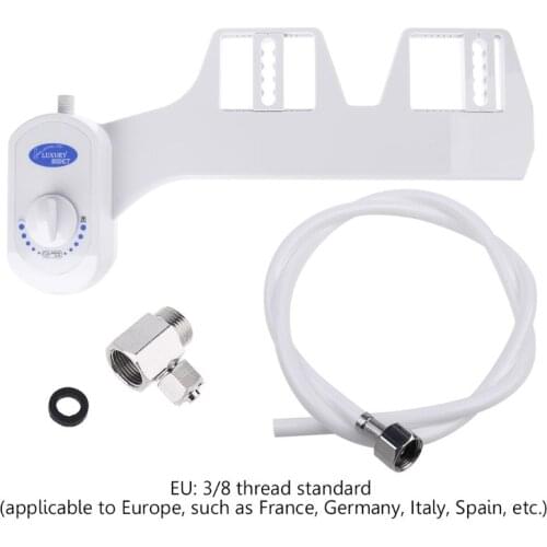 Bidet Toilet Seat Single Nozzle Fresh Water Spray Non-Electric Bidet Attachment
