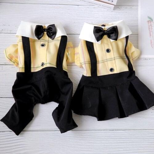 Couple Dog Clothes Pet Matching Clothes Autumn Winter Dog Jumpsuit Pet Coat Jacket Puppy Chihuahau Pet Apparel Ropa Perro Pug