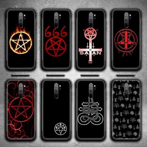 Pentagram 666 Demonic Satanic Phone Case for Redmi Note 9 8 8T 8A 7 6 6A Go Pro Max Redmi 9 K20 K30 Pro