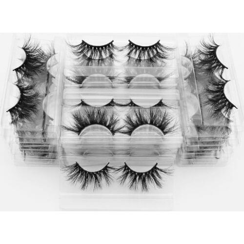 Visofree 40 Pairs/pack 3D Mink Lashes Extention Thick Long Lashes Wholesale Fake Eyelashes Dramatic Eyelashes Makeup 25mm Lashes