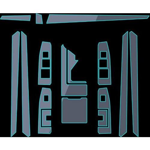 Car-Styling New Car Interior Trim Dashboard Clear Paint Protective Film Stickers for Lexus ES250 200t 2015-2017