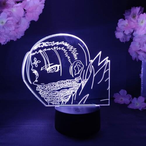 Kulolo LED Anime Lamp Hunter x Hunter Figure Phantom Group Captain 3D Manga Lamp Otaku Bedroom Decoration Chrollo Lucilfer Light