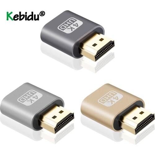 VGA Virtual Plug HDMI-compatible Dummy Adapter Virtual Display Emulator Adapter DDC Edid Support 1920x1080P For Miner Mining