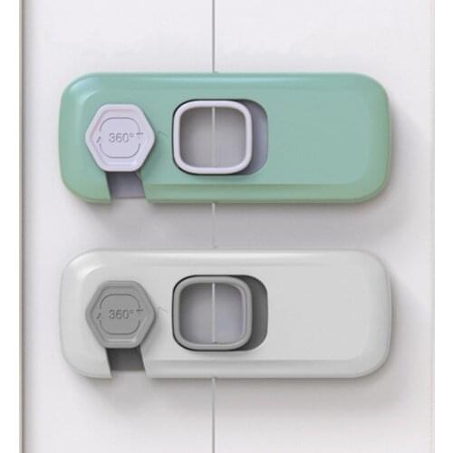 Home Refrigerator Freezer Cabinet Door Lock Catch Toddler Kids Child Cabinet Locks Baby Safety Children Security Protector Lock