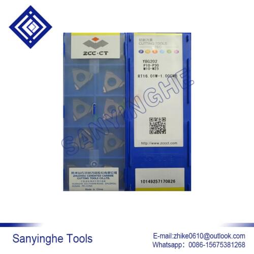 Free shipping high quality sanyinghe 10pcs/lots YBG202 RT16.01W-1.00GMB cnc carbide turning inserts threading inserts