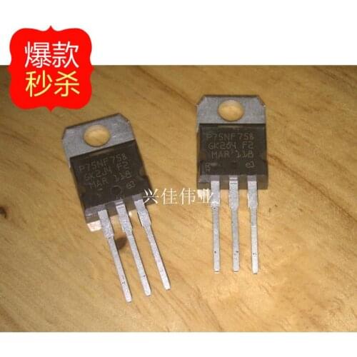 10PCS [ Original authentic] P75NF75 STP75NF75 TO-220 new spot