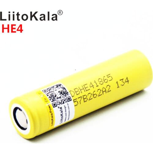 100% original LiitoKala for HE4 18650 2500mah 20A 18650 li-ion rechargeable battery power safe battery for ecig/scooter