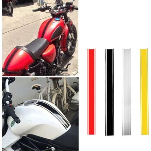 1x 50cm Motorcycle Tank Cowl Vinyl Stripe Pinstripe Decal Sticker For Cafe Racer on a fairing cowl, tank, fenders, fork tubes 20