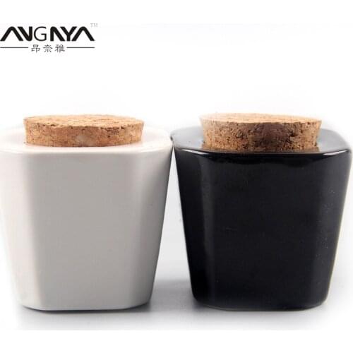 ANGNYA 1Pc 2 Color Glass Bottle Dappen Dish Acrylic Liquid Glass Cup Nail Art Tools Glass Cup Nail Art Equipment Bowl Cups