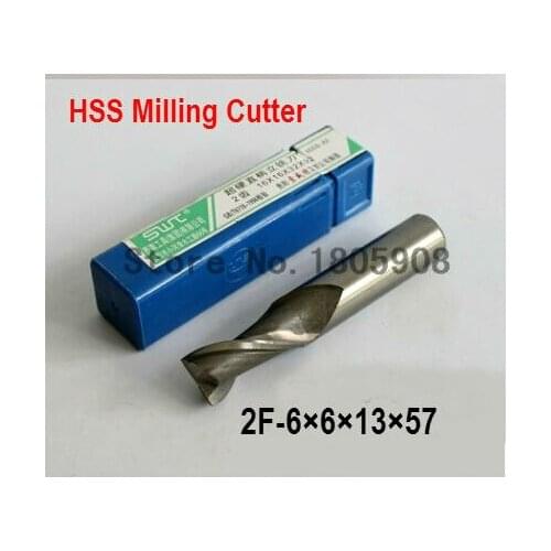 Free Shipping 5 pcs/set 6.0MM 2 Flute HSS & Aluminium End Mill Cutter CNC Bit Milling Machinery tools Cutting tools.Lathe Tool