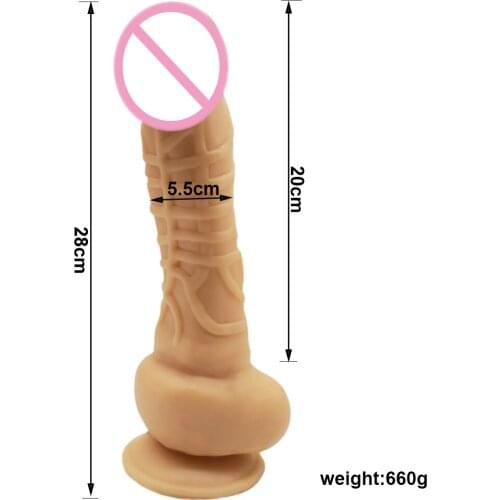28*5.5cm Huge Realistic Dildo Suction Cup Giant Penis Sex Toys For Women Fist Horse Long Anal Dildo vagina Lesbian Maturbation