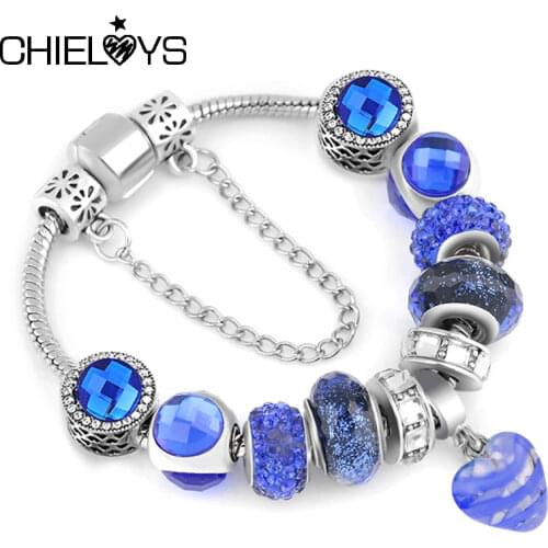 CHIELOYS 2021New Moon & Star Beads Charm Bracelets Bracelets for Women Wife Valentines Day Jewelry Dropshipping 41 Styles