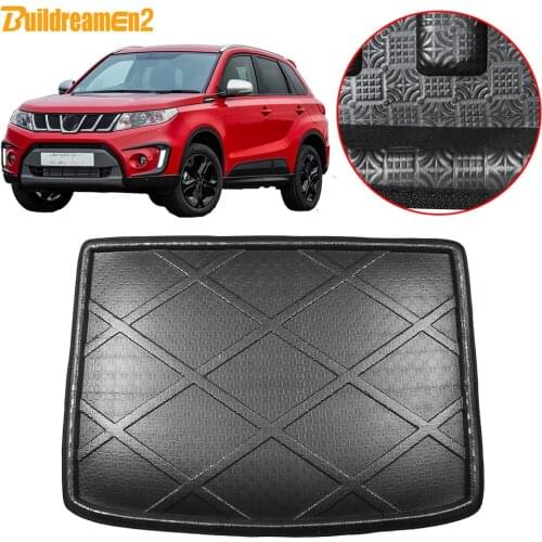 Buildreamen2 For Suzuki Vitara Car Accessories Rear Trunk Mat Tail Cargo Pad Tray Boot Liner Floor Carpet 2015 2016 2017 2018