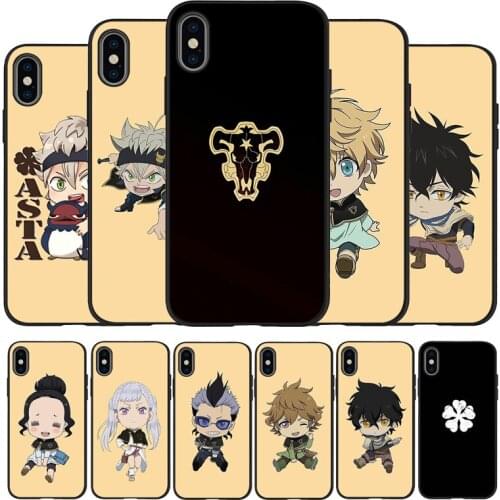 Anime Black Clover Black TPU Silicone Soft Phone Case For iPhone 11 12 Pro X XR XS MAX 5 6 7 8 Plus SE 2020