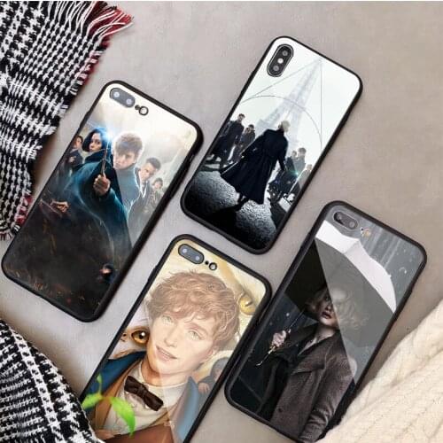 Fantastic Beasts Tempered Glass Phone Case For iphone 12 11 Pro Max 5 6 7 8 PLUS X XS XR XSMax Shell