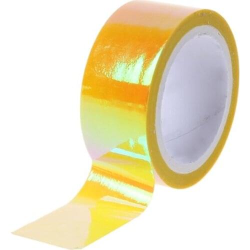 Rhythmic Gymnastics Decoration Holographic RG Prismatic Glitter Tape Hoops Stick G32E