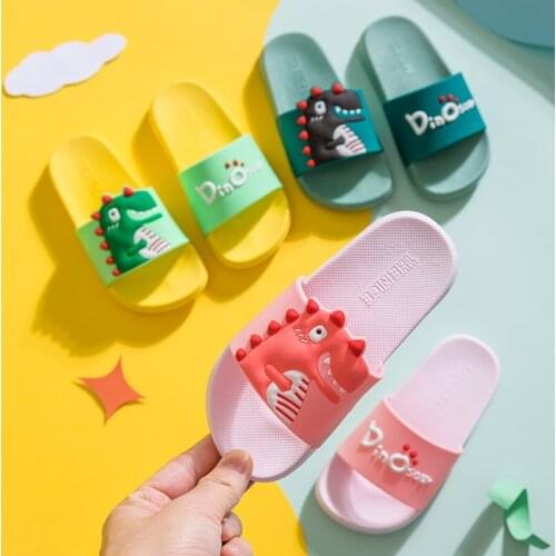 Childrens Slippers Summer Girls and Boys Indoor Non-slip Shoes Home Parent-child Sandals