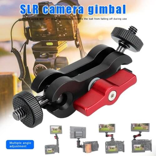 Double Ball Head Magic Arm Mount Clamp Bracket Adapter Support for SLR Cameras GDeals