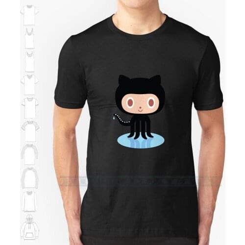 ★ Github Octocat Custom Design Print For Men Women Cotton New Cool Tee T Shirt Big Size 6xl Github Octocat Binary