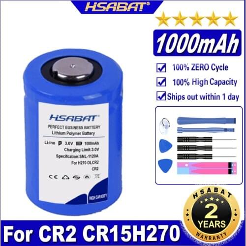 HSABAT 5pcs/lot CR2 CR15H270 CR15266 1000mAh Battery for Digital Camera Photographic Device LED Flashlight doorbells