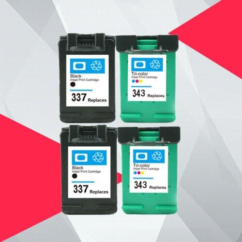 Compatible for HP 343 337 Ink Cartridge for HP337 343 for HP Photosmart 2575 8050 C4180 D5160 Deskjet 6940 D4160