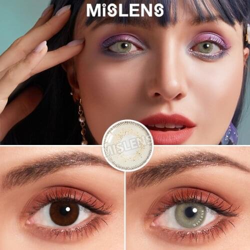Mislens 1pair(2pcs) Contact Lenses Colored Contact Lenses for Dark Eyes Colored Lens Yearly Lentillas Colores Contact Lenses