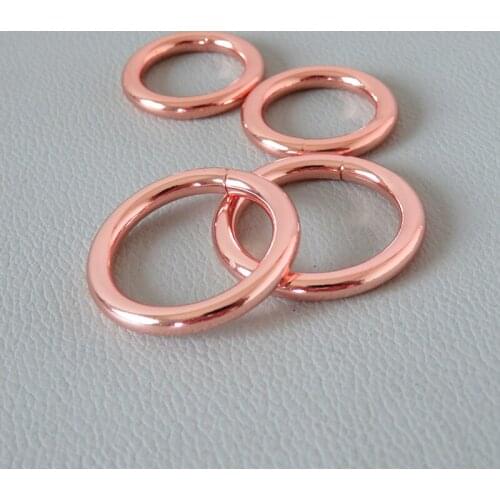 10Pcs/Lot Metal Welded O Ring Buckle Hardware Clasp For Bag Backpack Straps Belt Loop Dog Collar Harness Sewing DIY Accessory