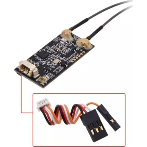 Mini Receiver MRFS03 2.4G 8CH S-FHSS Receiver Compatible SBUS PPM Output For Futaba 18MZ, 14SG, 10J, 8J RC Drone FPV Aircraft
