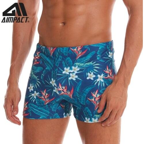 AIMPACT Mens Board Shorts Beach Sport Shorts Swimming Trunks Swimwear Fashion Sexy Quick Dry Padder Surf Shorts for Man AM8138