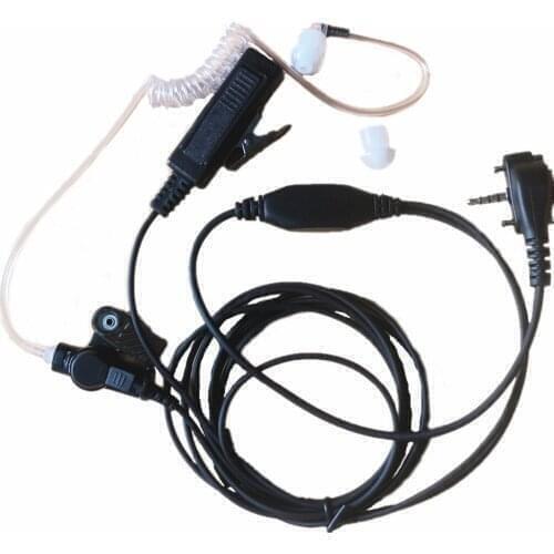 5pc Acoustic Air Tube Headset Earpiece Earphone PTT Mic For Yaesu Vertex Standard Radio FT-10R, FT-40R, FT-50R, FT-60R, FT-250R