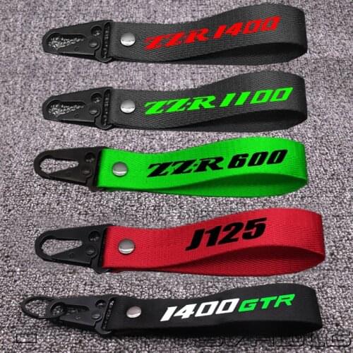 New Key Holder Chain Collection Keychain for Kawasaki GTR1400 ZZR1400 ZZR1100 ZZR600 J125 3D LOGO Motorcycle Key Ring Keyring