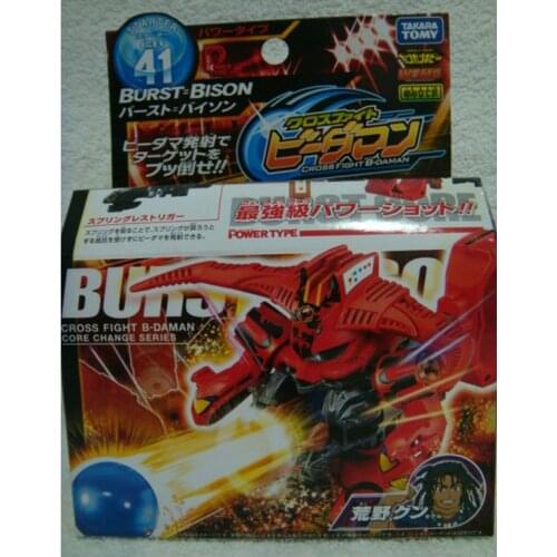 Original TAKARA TOMY WBMA Cross Fight B- DAMAN CB-41 Burst Bison Assembly Model Toy Super B-DAMAN Action Figure Toys Collection
