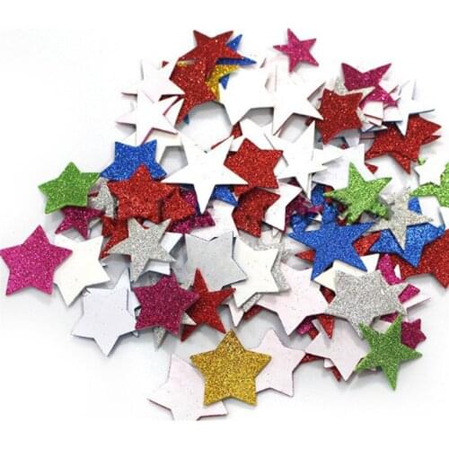 Craft Cardmaking Scrapbooking Home House Room Party Decoration Kid DIY Toys 3D Glitter Star Adhesive Foam Sticker Card