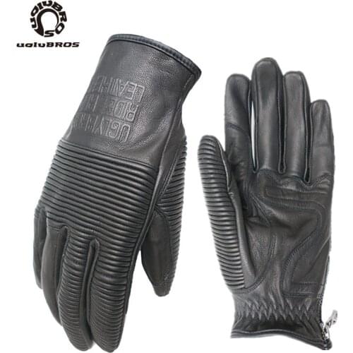 Retro uglybros ubg- 516 gloves motorcycle gloves locomotive gloves Genuine Leather moto gloves Unisex Motorbike gloves 3 colors