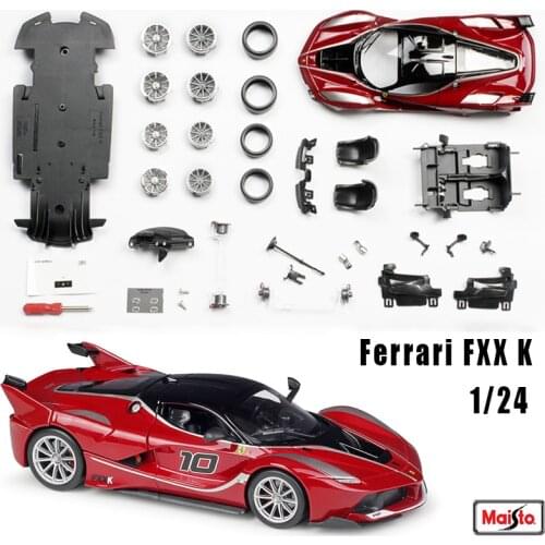 Maisto 1:24 Assembled DIY Car Model Ferrari FXXK Sports Car Limited Edition Rafa 488 Convertible Simulation Alloy Car Model