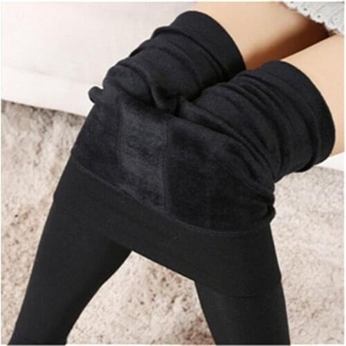 Autumn and winter season ladies cold warm plus cashmere leggings high elastic high-quality warm leggings fashion sexy leggings