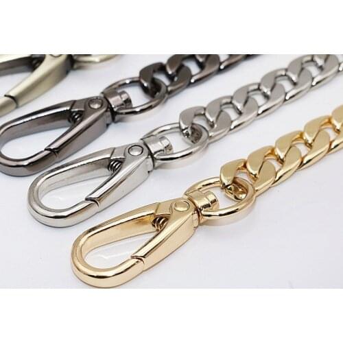 60 cm or 120 cm Replacement Gold Chain for Bag Parts AccessoriesShoulder Crossbody Bags for Women Long Handbag Strap Belt Chain