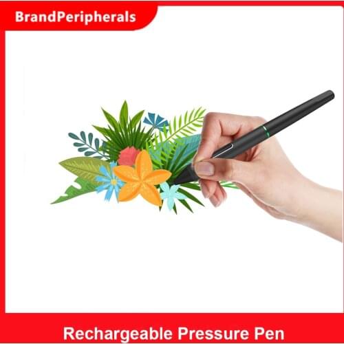 UGEE P55C Battery Stylus Rechargeable Pressure Pen with USB Charging Cable for UGEE UG1910B/ UG2150/ HK1560 Graphics Tablet