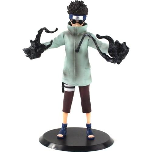 Japan Anime Aburame Shino PVC PVC Figure Figurine 23cm Toy Model Statue New With Box