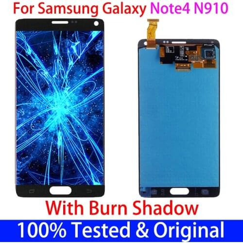 With Defect Note4 LCD For SAMSUNG Galaxy Note 4 N910 SM-N910C N910A N910F N910H LCD Display with Touch Screen Digitizer Assembly