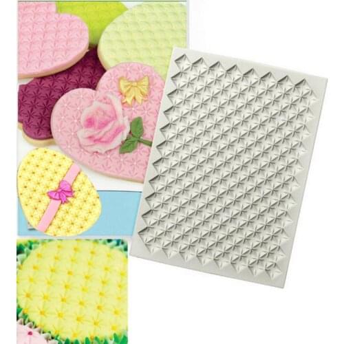 1PC Knitted Trim Border Silicone Fondant Cake Mold Cake Decorating Tools Chocolate Moulds Sugar Craft Kitchen Gadgets