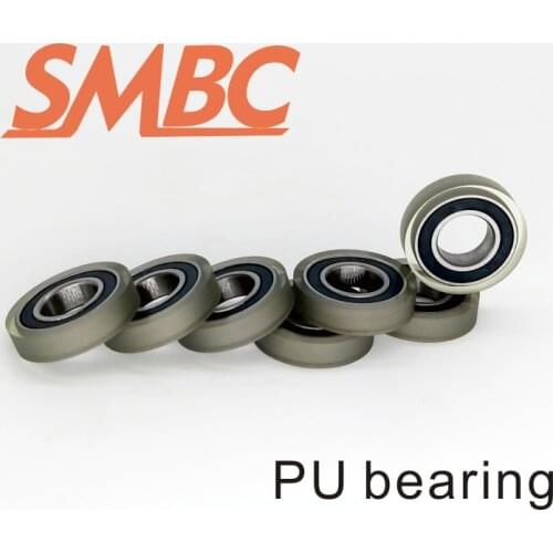 10pcs [PU684-14]3D ATM Polyurethane PU Rubber Bearing 684zz 4*13*4 sorting machine sliding roller pulley