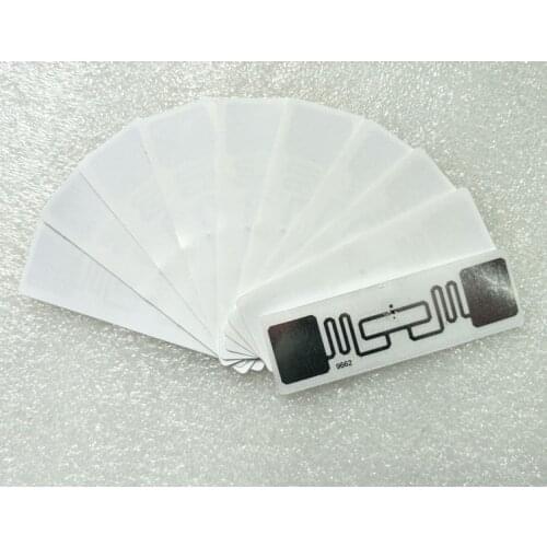 10pcs ISO 18000-6C 915MHz UHF RFID Tag AZ 9662 H3 Chip Passive RFID UHF Sticker Label Size: 73*23mm Read Range 6m-8m