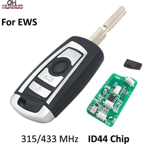 4 Buttons EWS Modified Flip Remote Key Fob 315MHz/433MHz PCF7935AA ID44 Chip for BMW E38 E39 E46 M5 X3 X5 Z3 Z4 HU58